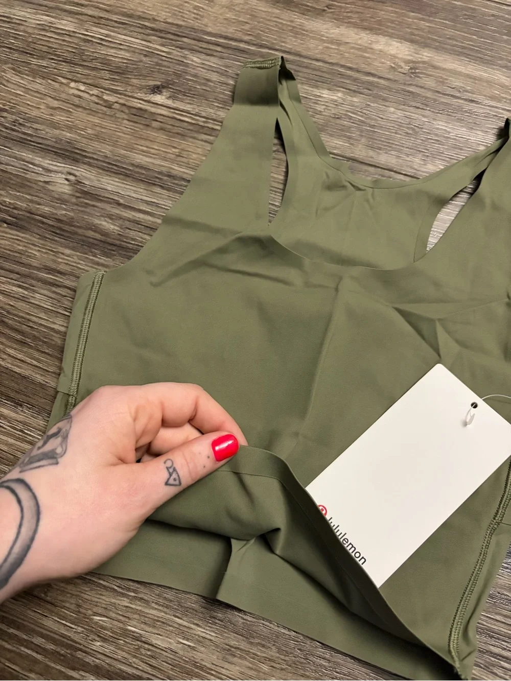 NWT Lululemon Fast and Free Tank Top *Light (Bay Leaf) Size XXS